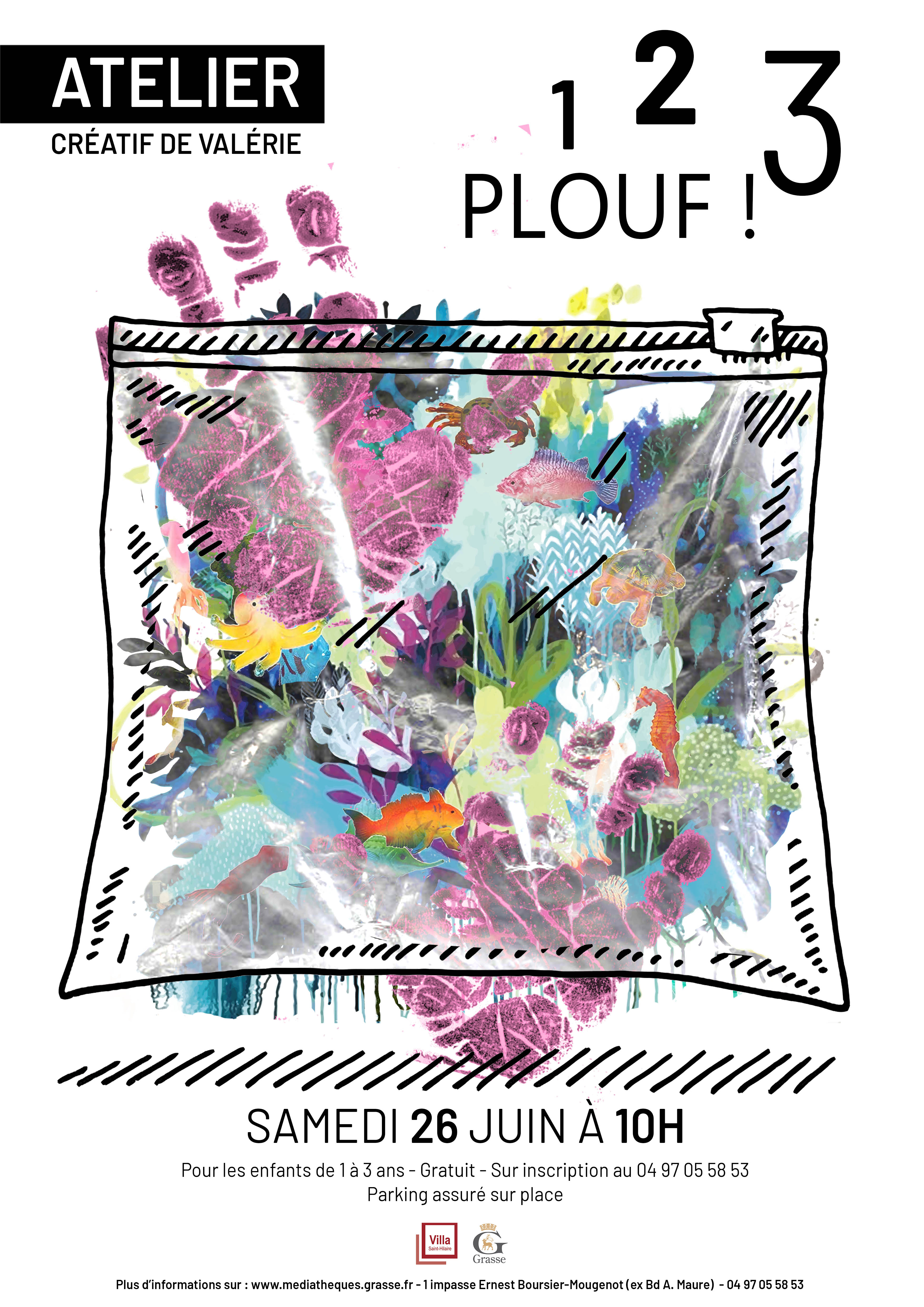 Affiche 123 plouf 1