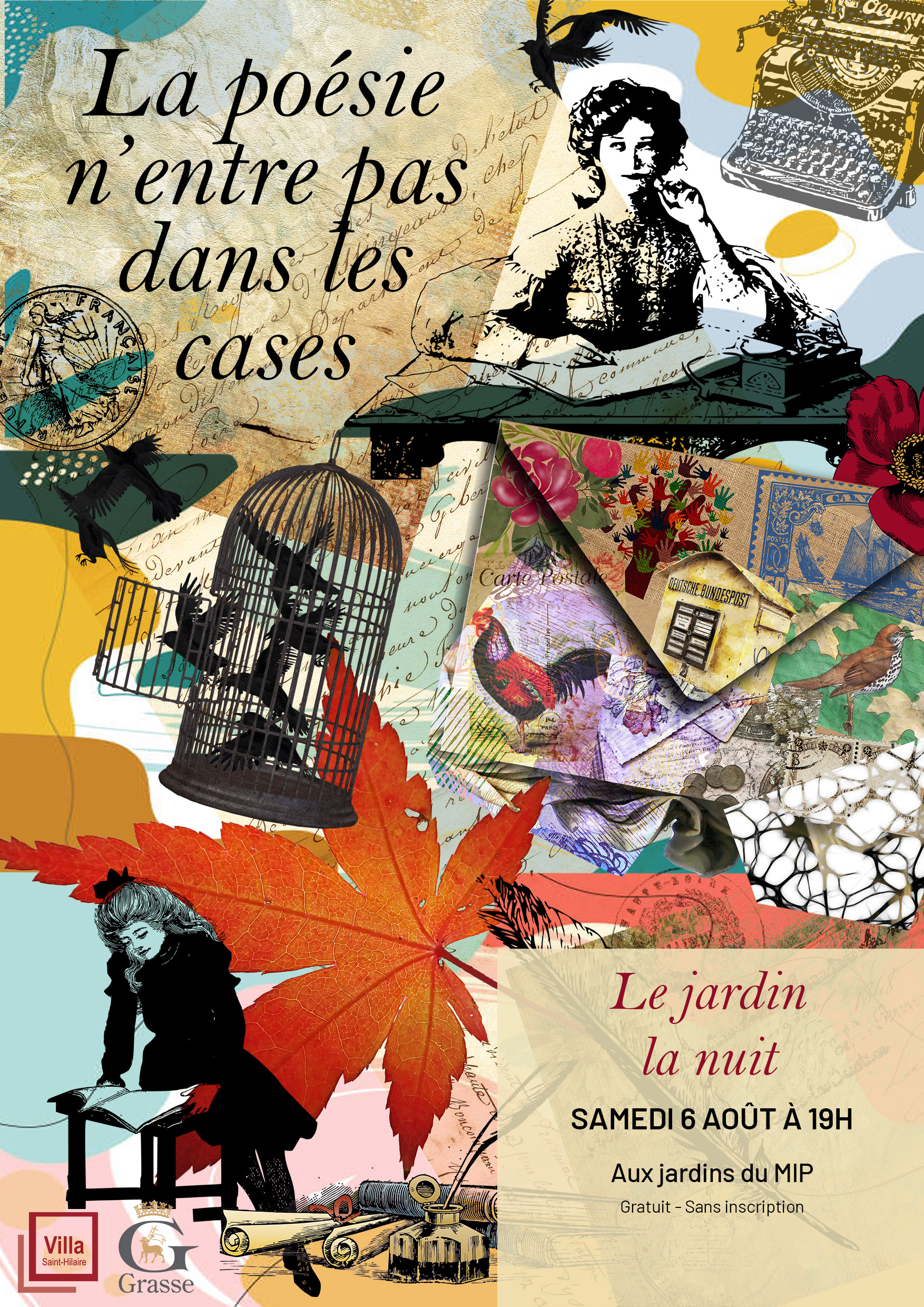 Affiche à vos plumes la poésie ne rentre pas dans les cases 06.08