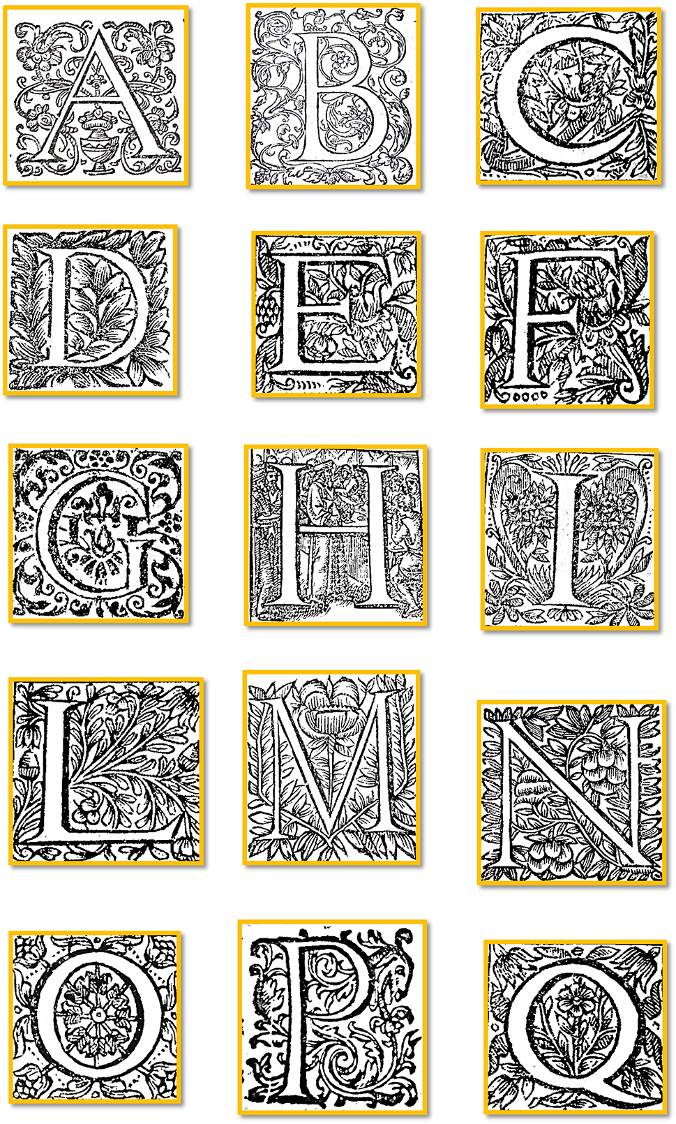 Lettrines à colorier site 1