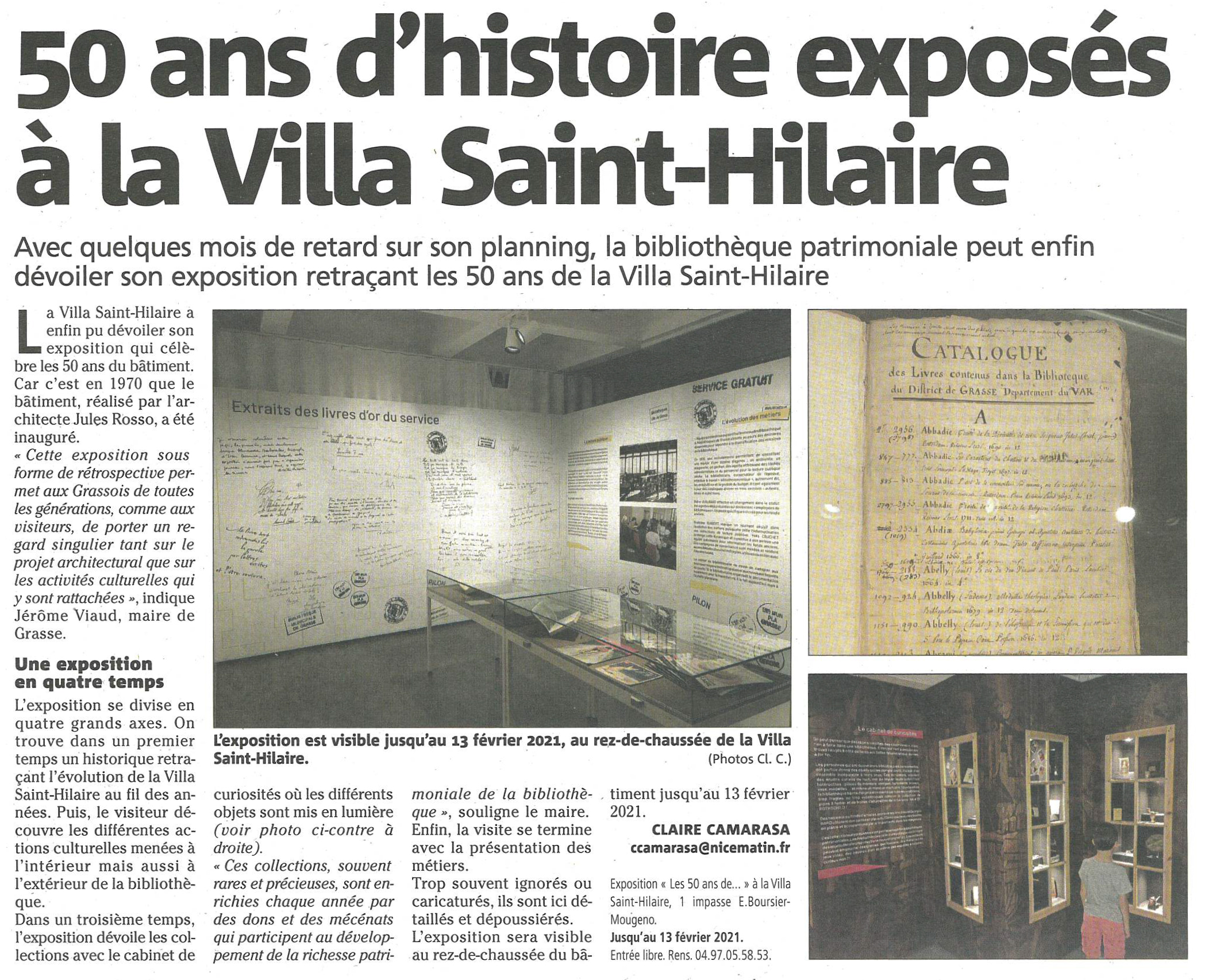 Nice matin 13.07.2020 Ateliers de lété