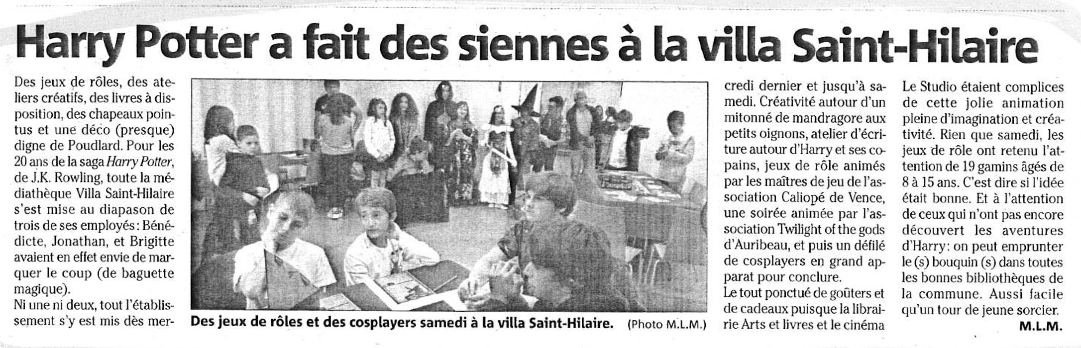 Nice matin 13.07.2020 Ateliers de lété